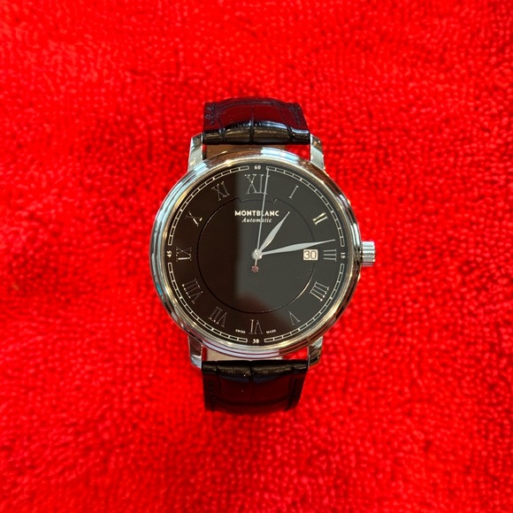 Montblanc Black and Silver Elegant Watch